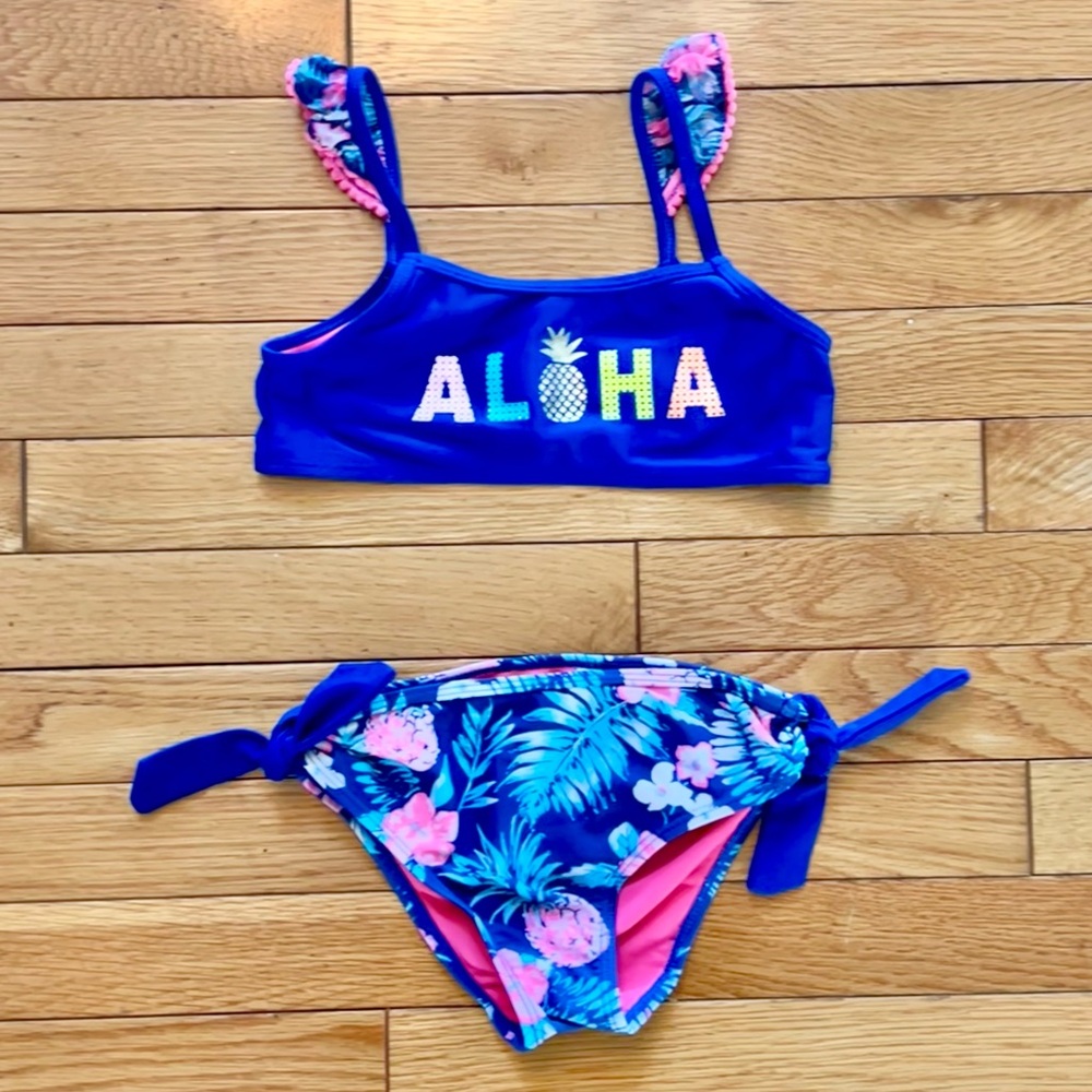 🌺Size 7/8 Limited Too Aloha 2 piece swimsuit!